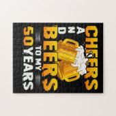 Kaas en bier voor mijn 50-jarige 50ste verjaardag legpuzzel (Horizontaal)