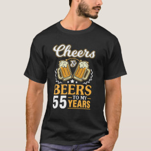 Kaas en bier voor mijn 55-jarige verjaardag.. t-shirt