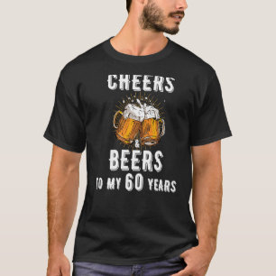 Kaas en bier voor mijn 60-jarige baard t-shirt