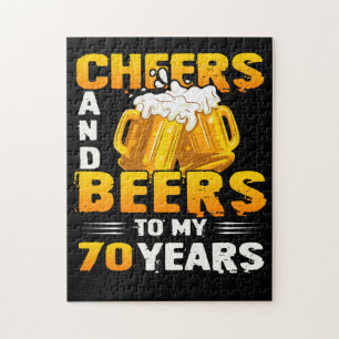 Kaas en bier voor mijn 70-jarige 70ste verjaardag legpuzzel