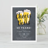 Kaas- en bierberen Volwassenpartij Kaart (Staand voorkant)