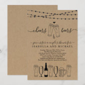 Kaas en bonenkruid / repetitief diner kaart (Voorkant / Achterkant)