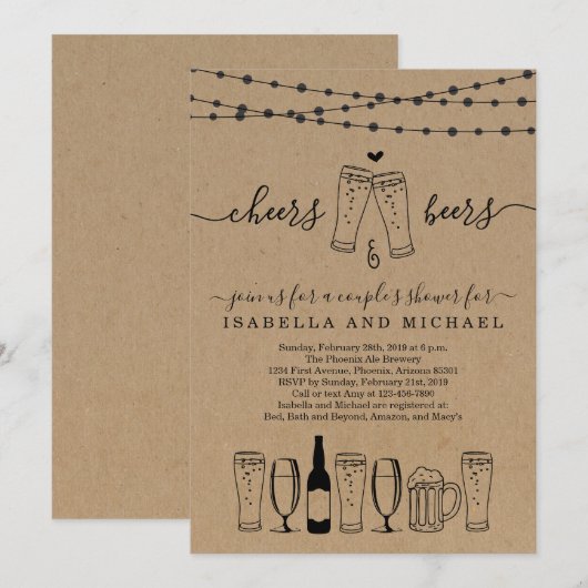 Kaas en bonenkruid / repetitief diner kaart (Voorkant / Achterkant)