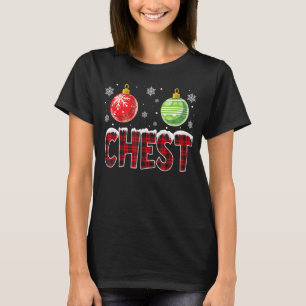 Kaas- en borstnoten die met kerstparen overeenkome t-shirt