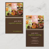Kaas- en cateringvisitekaartjes visitekaartje (Voorkant / Achterkant)