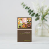 Kaas- en cateringvisitekaartjes visitekaartje (Staand voorkant)