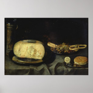 Kaas en droog dessert poster