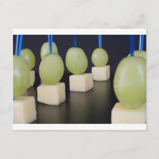 kaas en druiven briefkaart