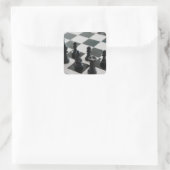 Kaas- en kartonnen dozen vierkante sticker (Tas)