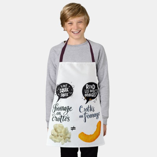 Kaas en kroten schort (Gedragen)