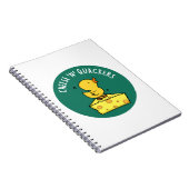 Kaas en makreelaars kotsen duck en kaasdeeg notitieboek (Rechterzijde)