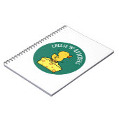 Kaas en makreelaars kotsen duck en kaasdeeg notitieboek (Linkerzijde)