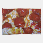 Kaas en Pepperoni Pizza Feest Theedoek (Horizontaal)