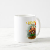 Kaas en prehistorische muis koffiemok (Voorkant rechts)