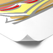 Kaas en tomatenbroodje poster (Hoek)