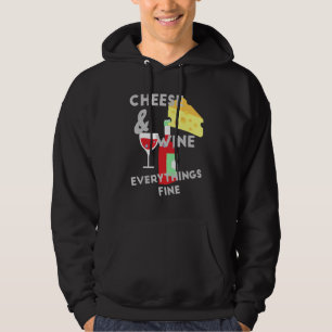 Kaas en wijn Alles goed Hoodie