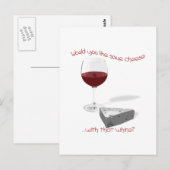 kaas en wijn briefkaart (Voorkant / Achterkant)