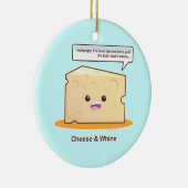 Kaas en wijn keramisch ornament (Rechts)