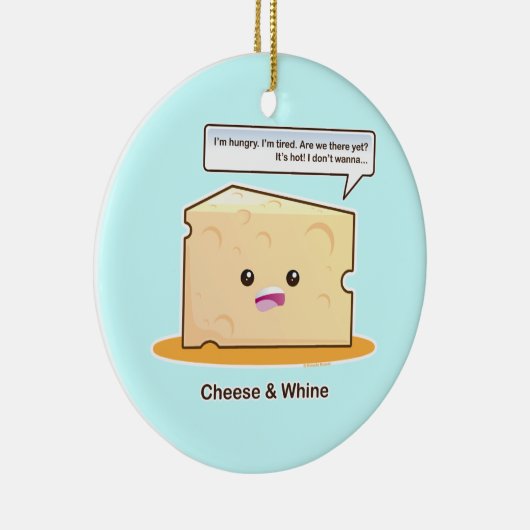 Kaas en wijn keramisch ornament (Rechts)