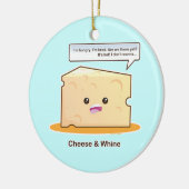 Kaas en wijn keramisch ornament (Links)