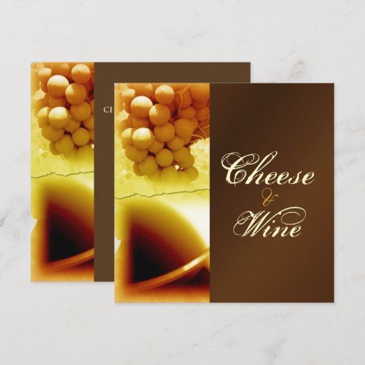 Kaas en wijn zijn stijlvol kaart (Voorkant / Achterkant)