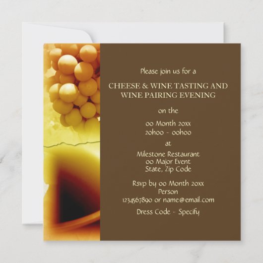 Kaas en wijn zijn stijlvol kaart (Achterkant)