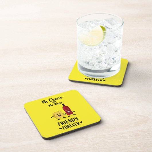 Kaas- en wijnoverlagen bier onderzetter (Rechterzijde)