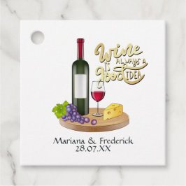 Kaas- en wijnproeverij bedankjes labels