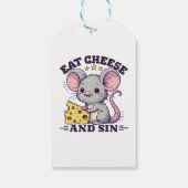 Kaas Eten En Zondigen Cadeaulabel (Achterkant)