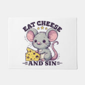 Kaas Eten En Zondigen Deurmat (Voorkant)
