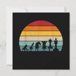 Kaas Evolution Retro  Gift for a Chess Kaart