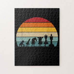Kaas Evolution Retro  Gift for a Chess Legpuzzel