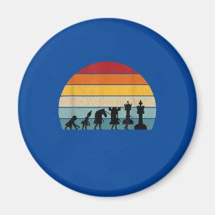 Kaas Evolution Retro Gift for a Chess Magneet