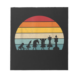 Kaas Evolution Retro  Gift for a Chess Notitieblok