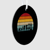 Kaas Evolution Retro  Gift for a Chess Ornament (voorkant)