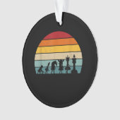Kaas Evolution Retro  Gift for a Chess Ornament (voorkant)