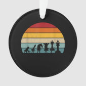 Kaas Evolution Retro  Gift for a Chess Ornament (voorkant)
