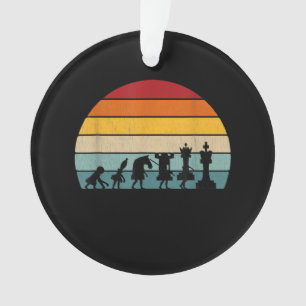 Kaas Evolution Retro Gift for a Chess Ornament