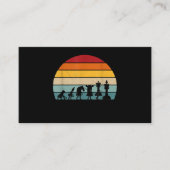 Kaas Evolution Retro  Gift for a Chess Visitekaartje (Voorkant)