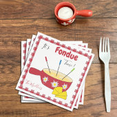 Kaas Fondue Party Papieren servetten