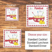 Kaas Fondue Party Papieren servetten