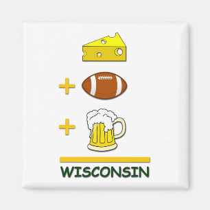 Kaas Football Beer Wisconsin Magneet