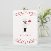 Kaas Geïnspireerd Uitnodiging in het avondeten (Staand voorkant)