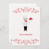 Kaas Geïnspireerd Uitnodiging in het avondeten (Voorkant / Achterkant)