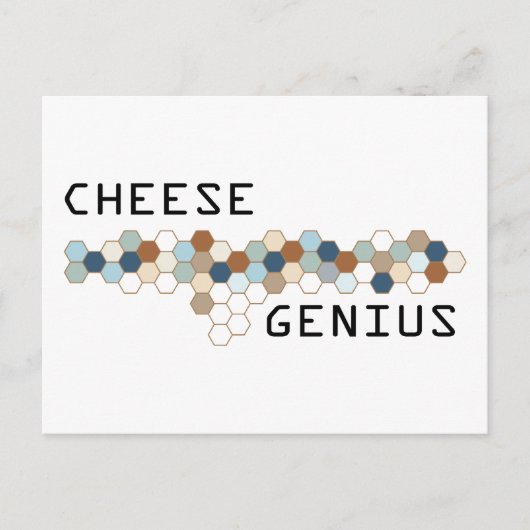 Kaas Genius Briefkaart (Voorkant)
