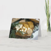 Kaas gevouwen blanco Wenskaart Kaart (Voorkant)