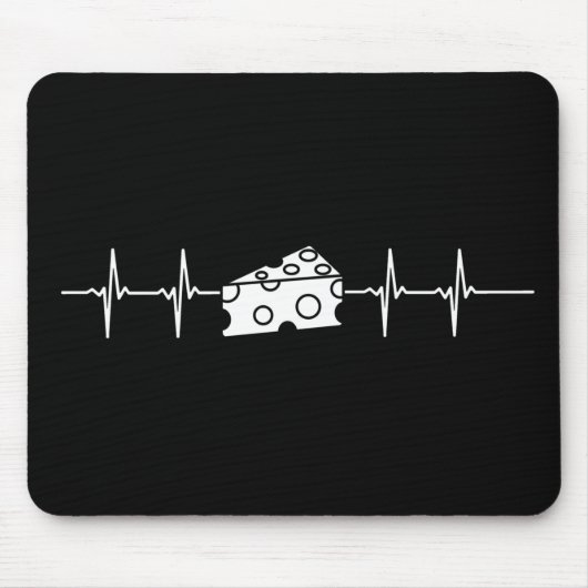 Kaas hartslag muismat (Voorkant)