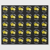 Kaas Hoera Grappige Kaas Pun Donker BG Cadeaupapier (Vlak)