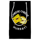 Kaas Hoera Grappige Kaas Pun Donker BG Klein Cadeauzakje (Voorkant)