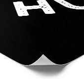 Kaas Hoera Grappige Kaas Pun Donker BG Poster (Hoek)